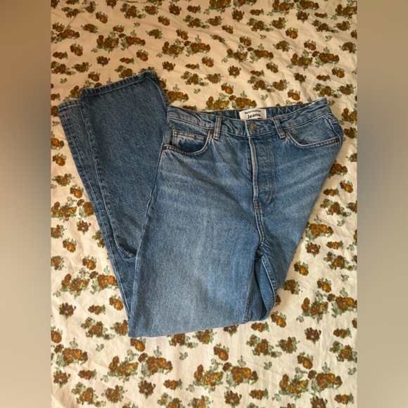 Reformation Cynthia High Rise Straight Jeans Button Fly Colorado Wash Size 26 - Picture 8 of 16